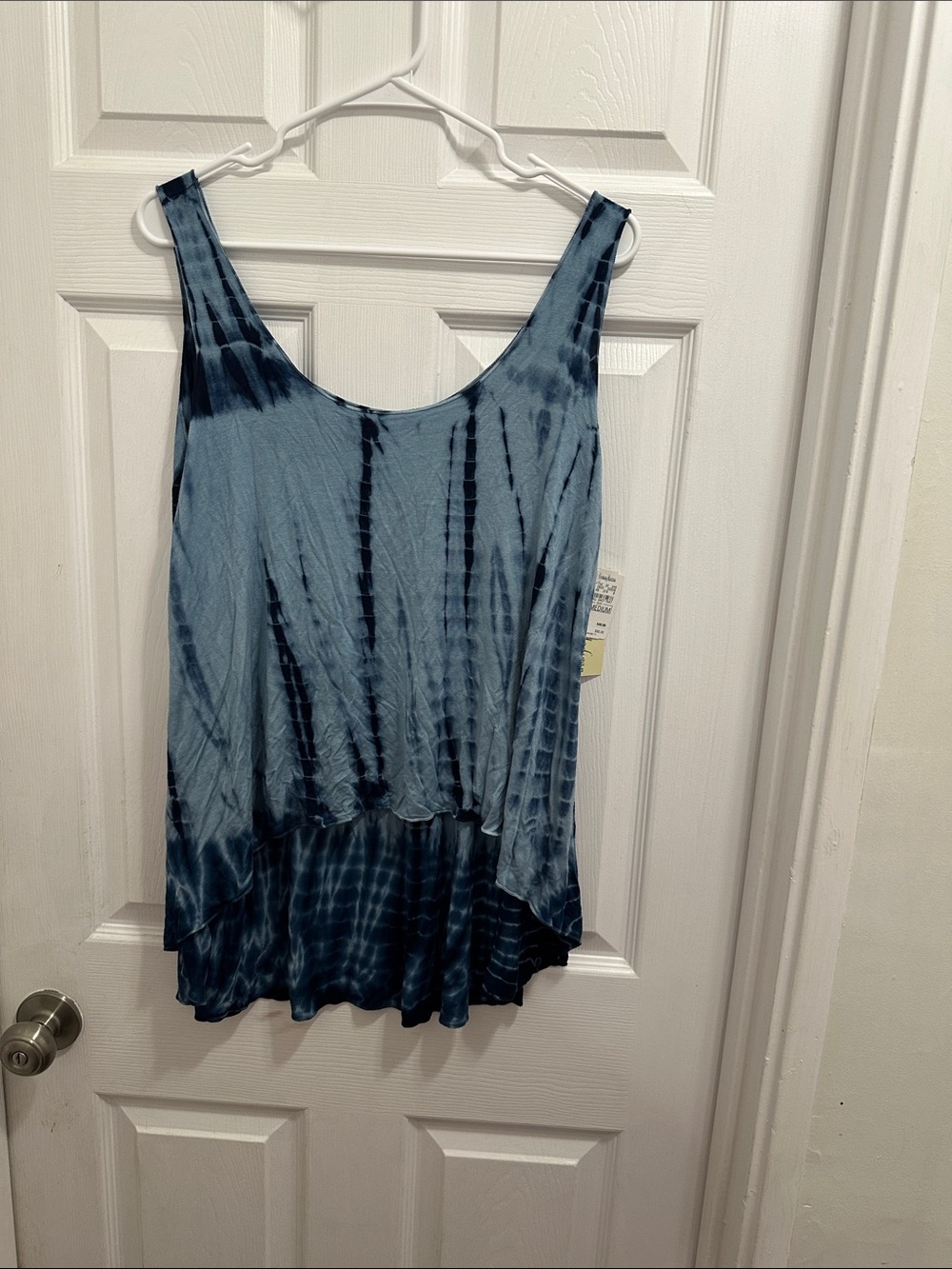 Madigan Sleeveless Blue Tie-Dye Women's Tank Top Neiman Marcus